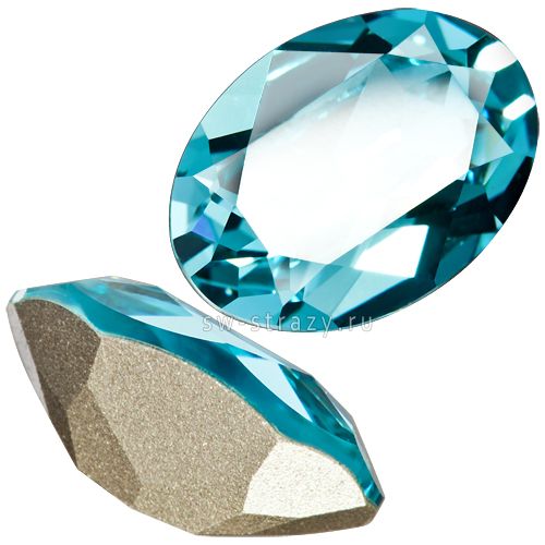 Кристаллы 4120 14x10 mm Light Turquoise