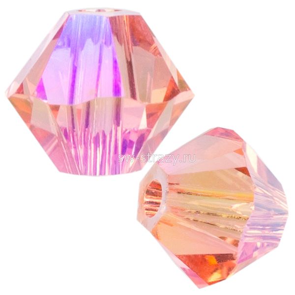Бусины 5328 3 mm Rose Peach Shimmer 2X