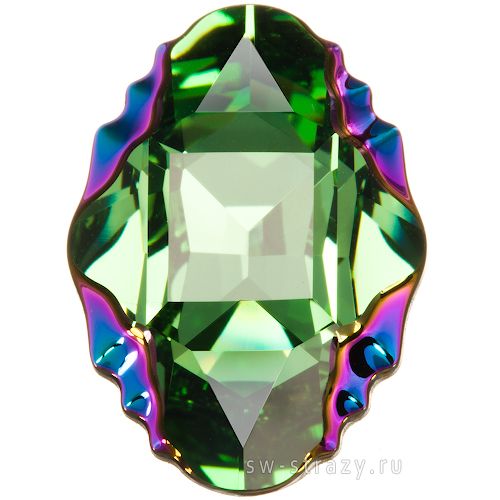 Кристаллы 4926 14x10 mm Peridot Scarabaeus Green