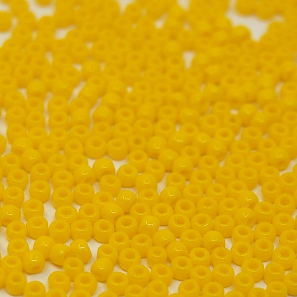 Бисер круглый 11/0 #0042B Непрозрачный, солнечный свет