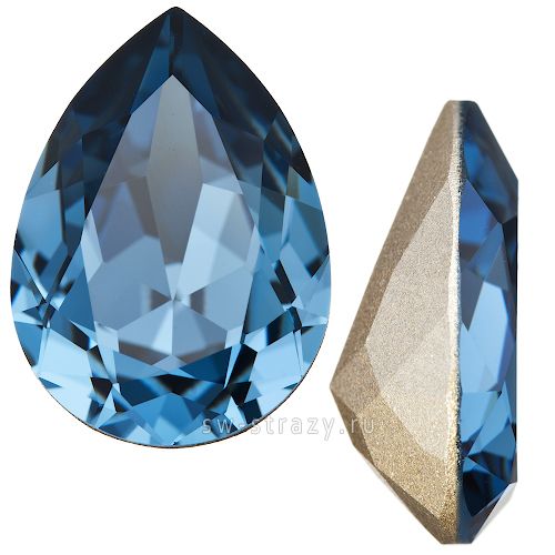 Кристаллы 4320 14x10 mm Denim Blue