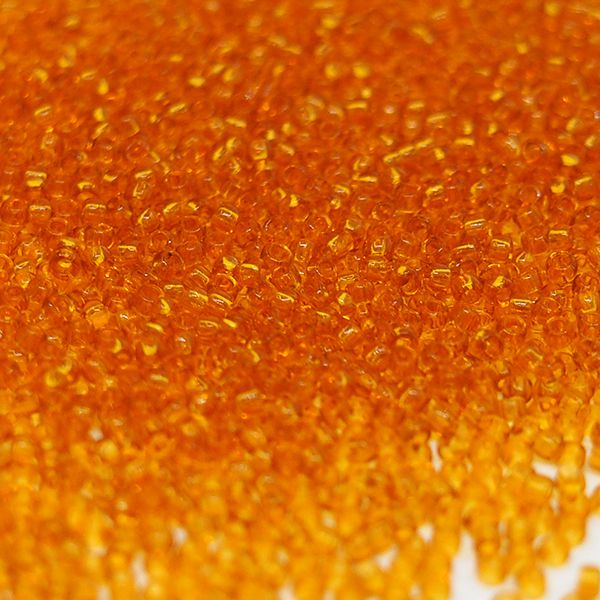 Бисер круглый 11/0 #0002 Прозрачный, светлый топаз