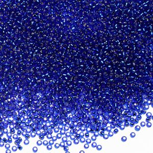 Бисер круглый 15/0 #0028 Внутреннее серебрение, кобальт