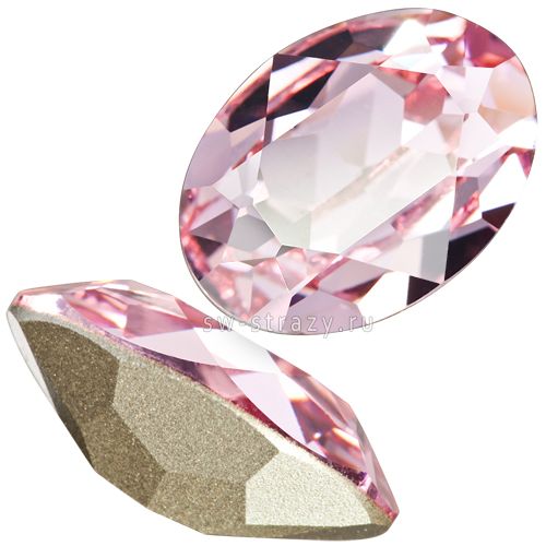 Кристаллы 4120 18x13 mm Light Rose