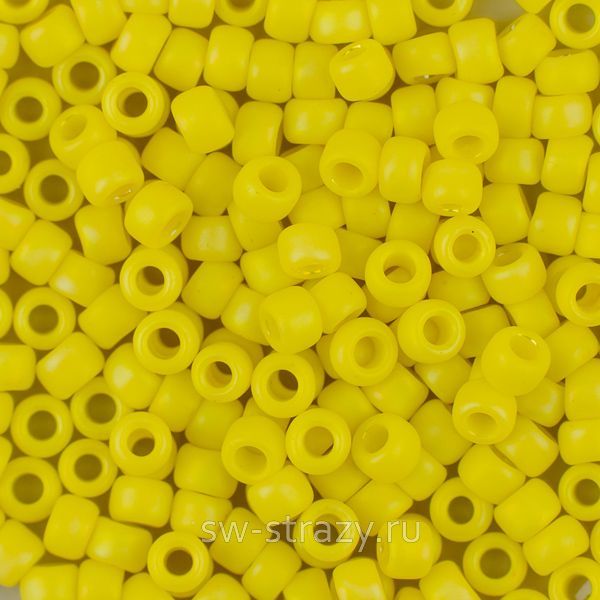 Бисер круглый 8/0 #0402F Непрозрачный радужный матовый одуванчик