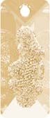 Кулоны 6925 36 mm Crystal Golden Shadow