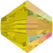 Бусины 5328 4 mm Yellow Opal AB