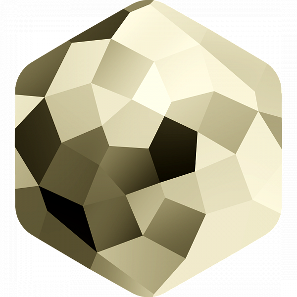 Кристаллы 4683 7,8x8,7 mm Crystal Metallic Light Gold