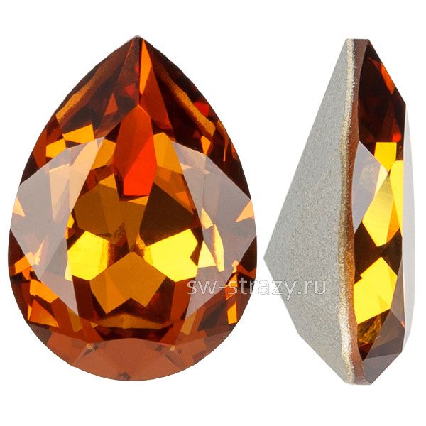 Кристаллы 4320 14x10 mm Light Amber