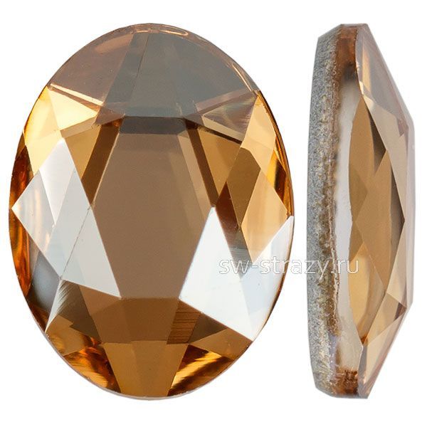 2603 8x6 mm Crystal Golden Shadow F