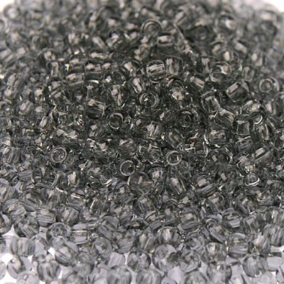 Бисер круглый 15/0 #0009 Прозрачный, серый