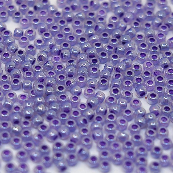 Бисер круглый 11/0 #0922 Цейлон, светлый фиолетовый