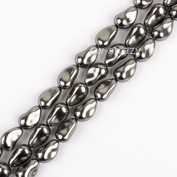 Жемчужины 5843 16 mm Crystal Dark Grey Pearl