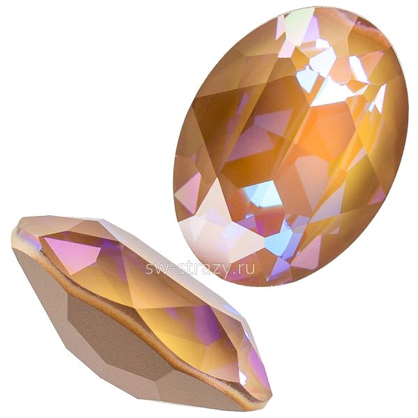 Кристаллы 4120 18x13 mm Crystal Cappuccino Delite